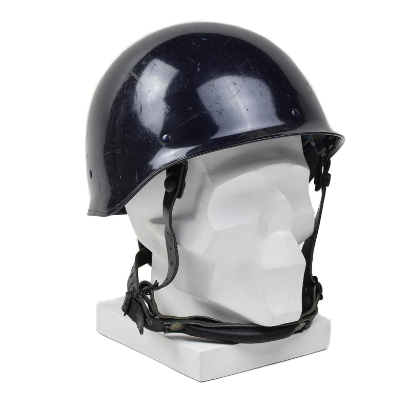 Äkta franska militära MP Blue F1 Tactical Helmet Combat Field Gear Vintage New