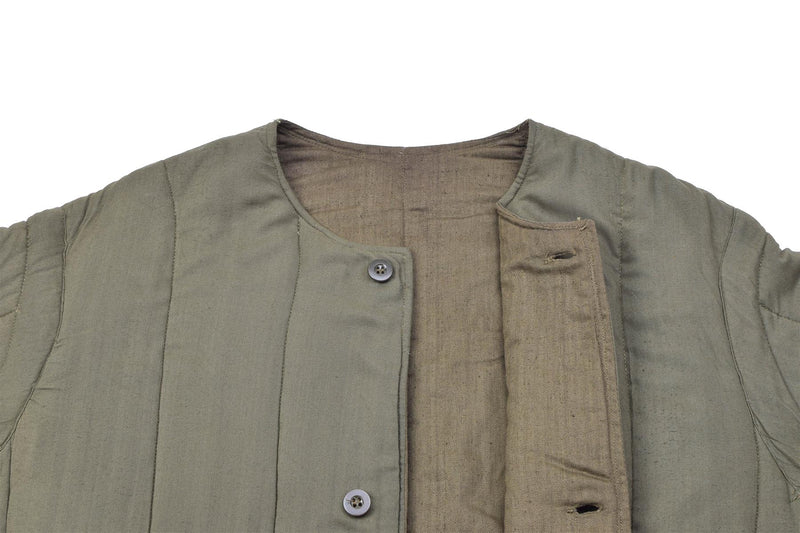 Äkta tjeckiska arméns quilt foderjacka M60 foder termiskt militäröverskott nytt