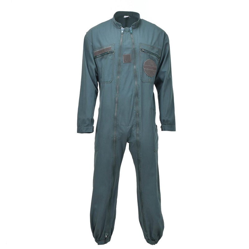 Äkta franska flygvapen Militär täckning dubbel zip mekaniker jumpsuit oliv