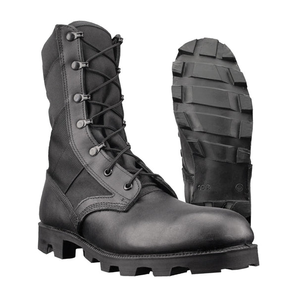 Äkta U.S. Army Jungle Black Leather Panama stövlar bekämpa militära skor Ny