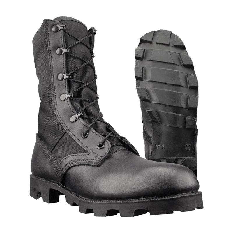 Äkta U.S. Army Jungle Black Leather Panama stövlar bekämpa militära skor Ny