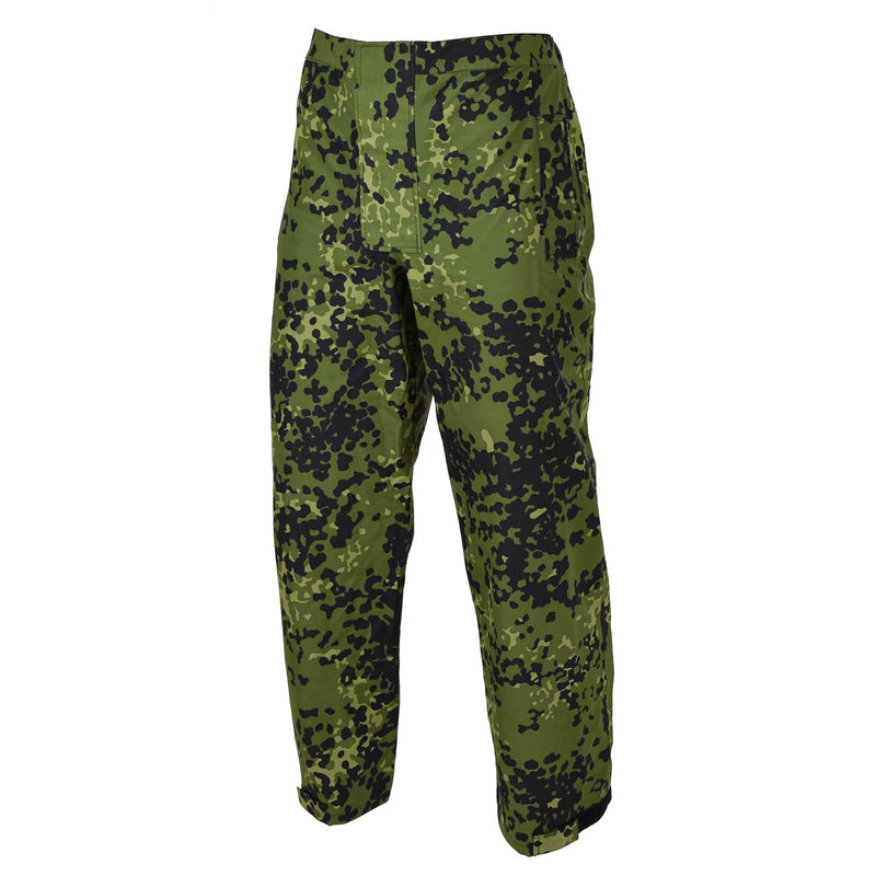 Original dansk militär camo m84 regnbyxor vattentäta elastiska byxor nya