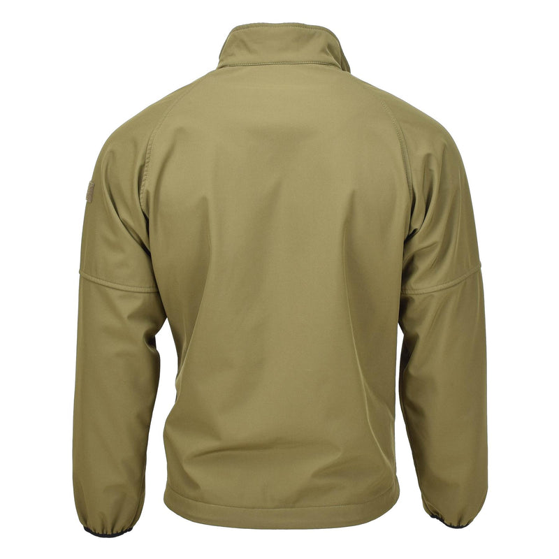 Original Dutch Military Soft Shell Jacket dragkedja fickfickor ventilerade armhålor oliv
