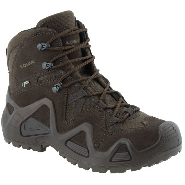 Lowa Zephyr GTX Mid TF Tactical Boots Vattentät Vadderat skaft Mörkbrun