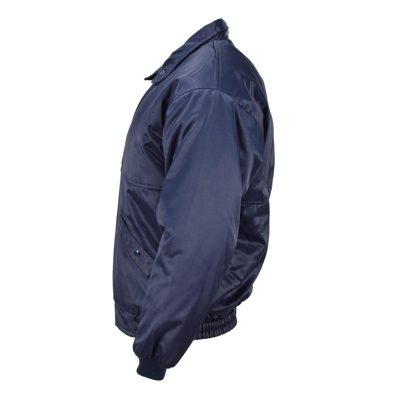 Varumärke Lambert French Air Forces Bomber Jacket Blue Warm Windproof Pilot Uniform