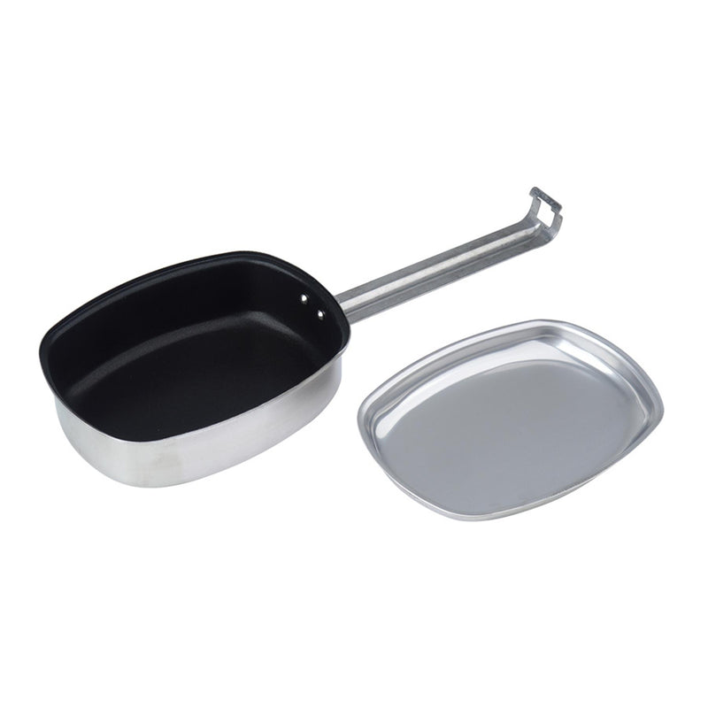 Mil-tec fransk militär stil mess kit rostfritt stål lägereld köksredskap
