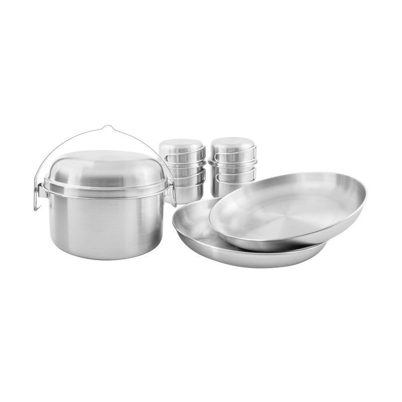 Tatonka Picnic Set II 8st Compact Camping Cookware vandringskat kit Pan Pan Bowl