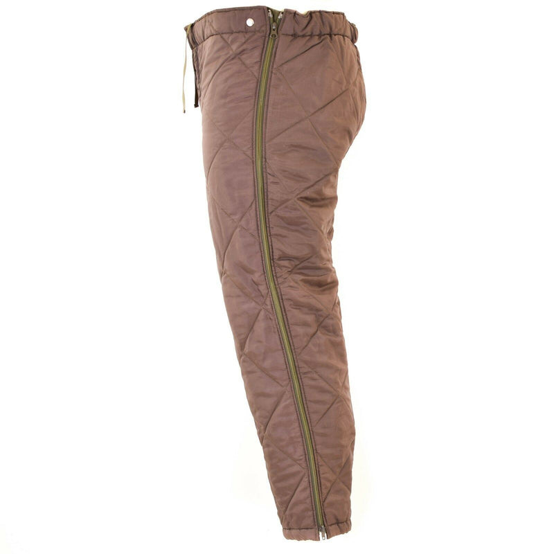 Äkta österrikiska armébyxor foder varmare olivgröna termiska byxor leggings