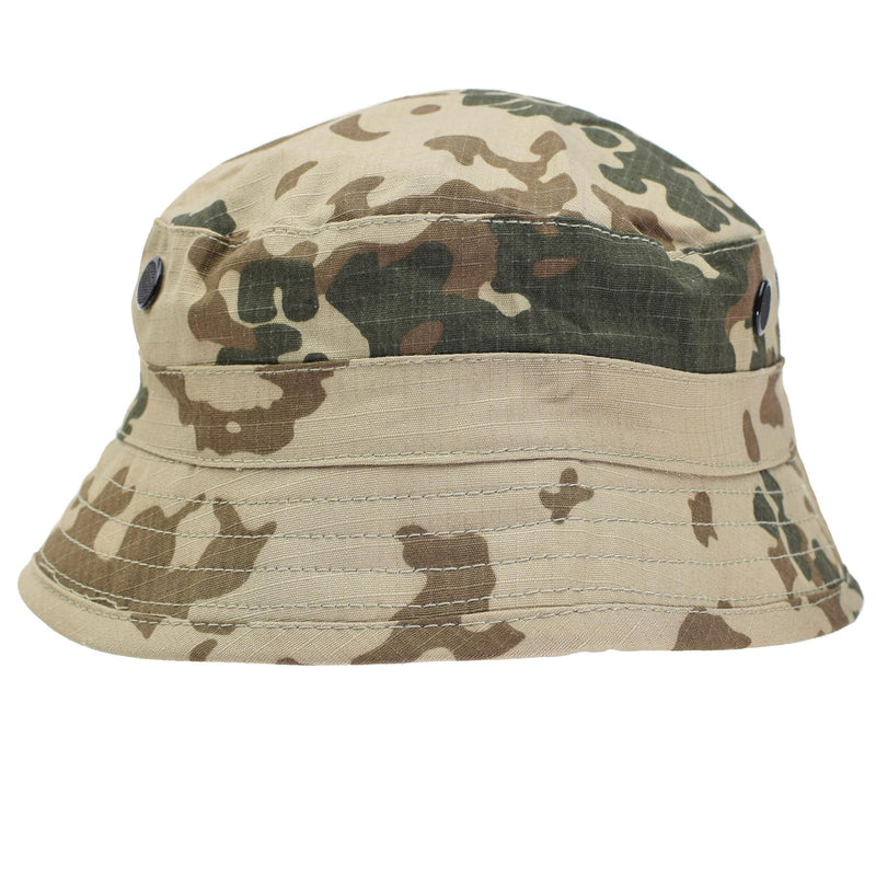 Tacgear Brand German Army Style Bucket Boonie Hat Desert Flecktran Camo Ripstop