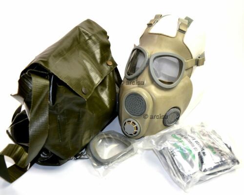 Tjeckiska tjeckoslowakiska arméns militära gasmask M-10. Ny fullständig uppsättning. CZ Gas Mask M10