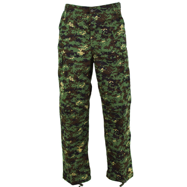 Äkta Guinea Bissau Army Pants Ripstop Jungle Camouflage Military Issue New