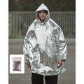 Mil-Tec Emergency Survival Poncho Lättvikts termiskt regnskydd med huva