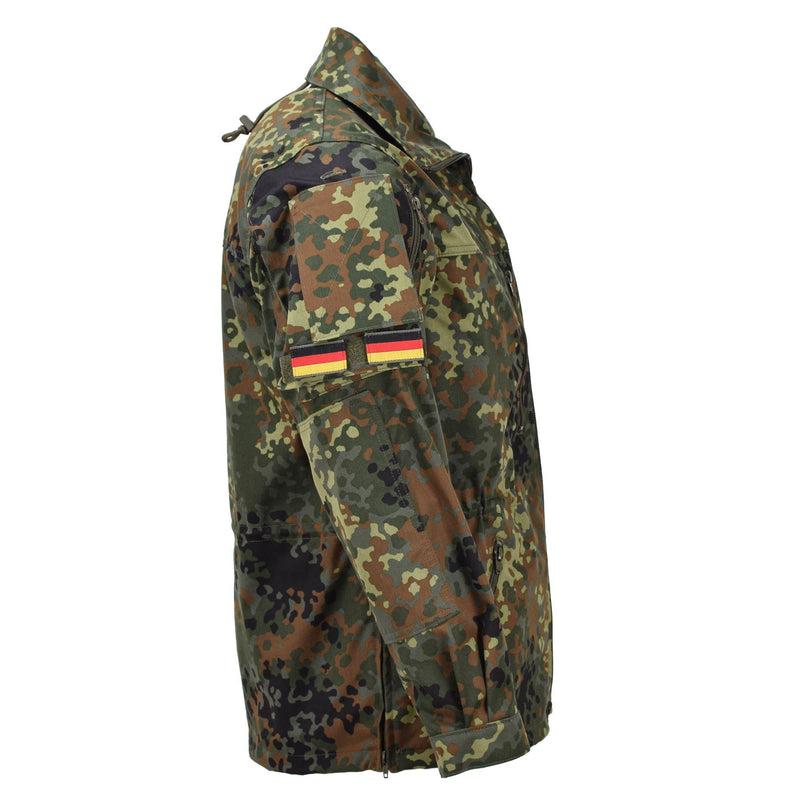 Leo Kohler Army Tactical Flectarn Camo Jacket dragkedja fältet Combat justerbar