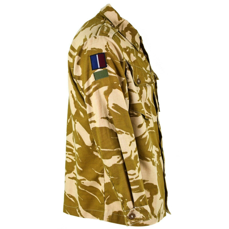 Äkta British Army Jacket Combat Desert Camo Field Shirt Lätt militär