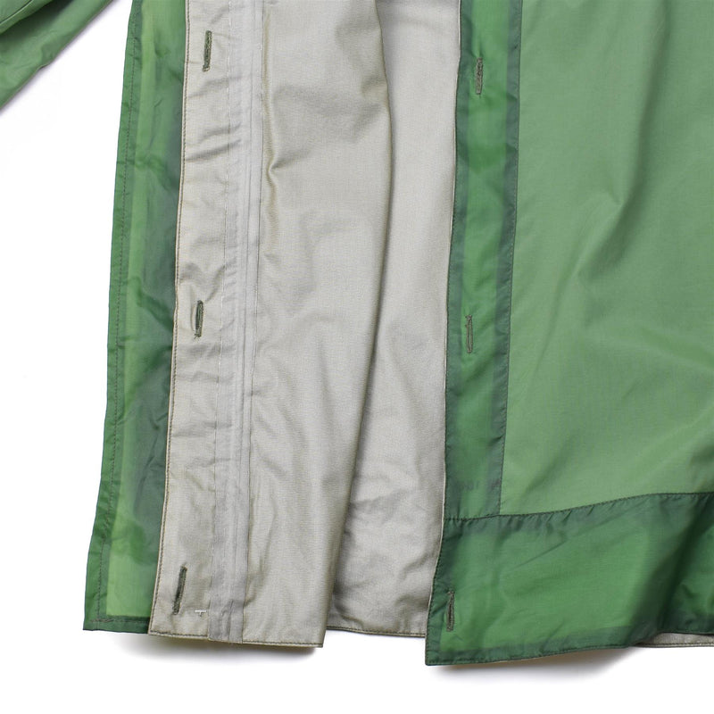 Äkta holländska armé oliv od parka liner vattentät ptfe strid militärjacka