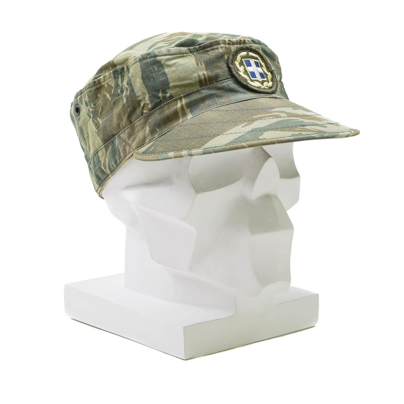 Original grekiska arméfält trupper mössa ödla camo lätt militär sommarmössa