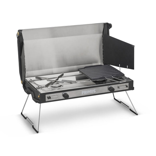 Primus Tupike Outdoor Spise Dual Gas Burner Portable Camping Vandle Griddle
