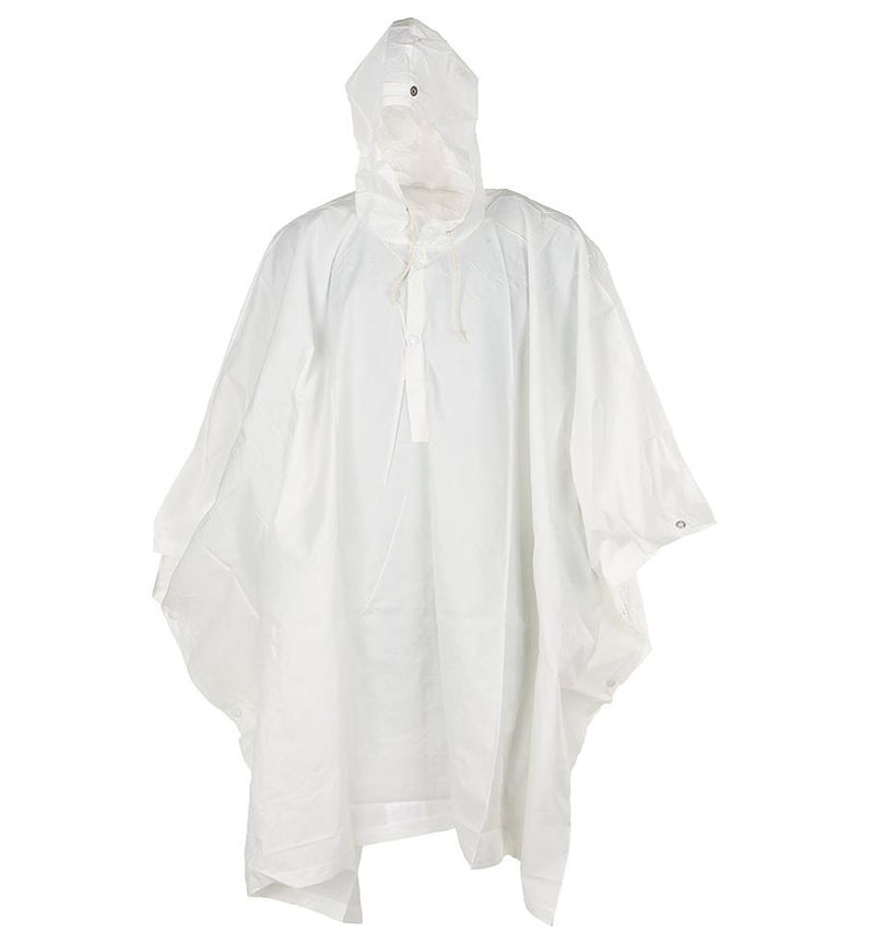 Äkta schweiziska armé vit kamouflage poncho huva cape vinter camo militär ny