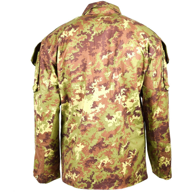 Äkta italienska armé rip stop vegetato camo acu jacka stridsfält skjorta ny