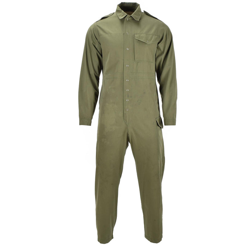 Original British Coverall Army Olive Green Suit Mechanics Jumpsuit Coveralls OD