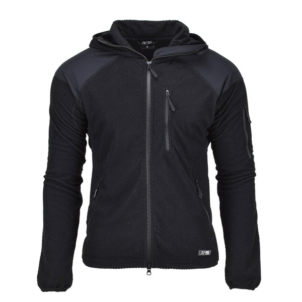 Blochl Brand Military Style Thermal Jacket Fleece Hooded Armerad Black New