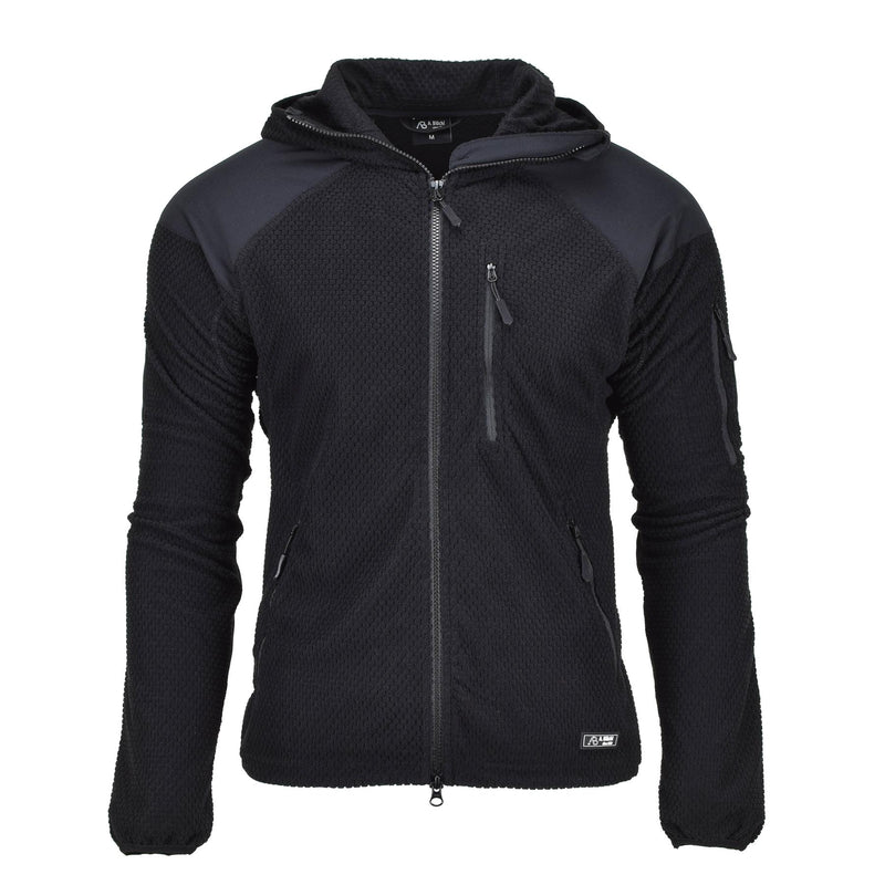 Blochl Brand Military Style Thermal Jacket Fleece Hooded Armerad Black New