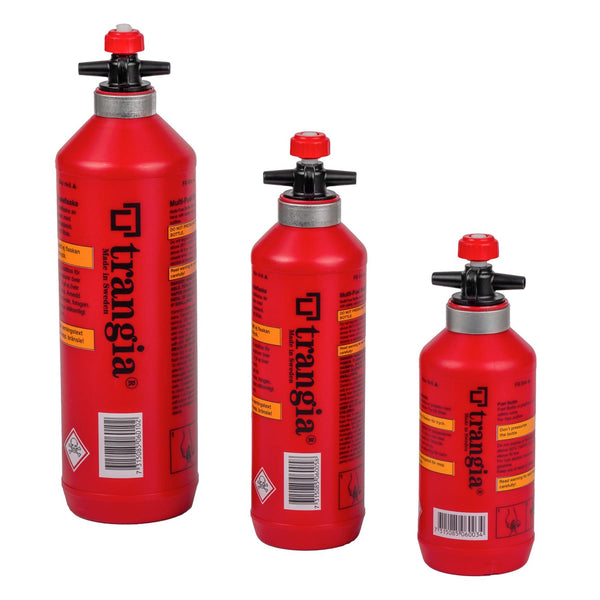 Trangia Liquid Fuel Botte Bensin Burner Polyetylenkolv utomhus camping röd