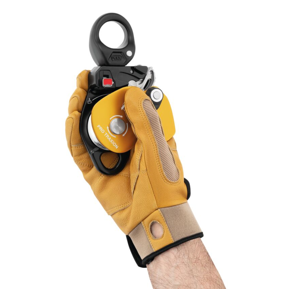 PETZL PRO TRAXION Progress Capture Remskiva Svänglina Draganordning Gul