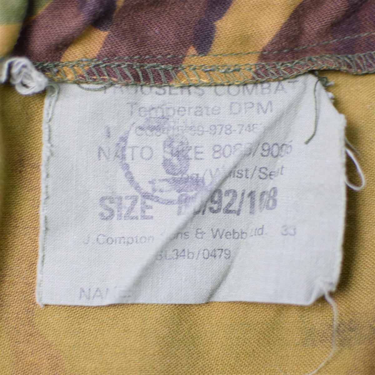 Original British Army Temperate Combat Cargo Field Trousers DPM Woodland