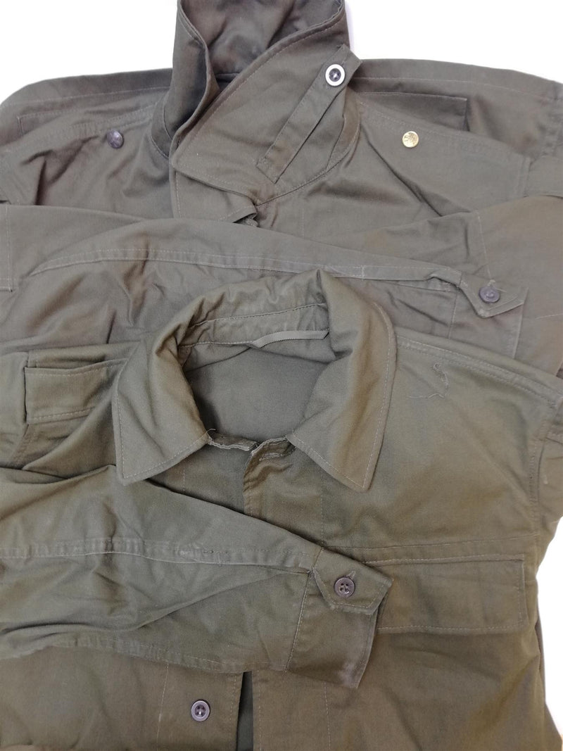 Äkta vintage tjeckiska arméfältjacka M85 Militär olivgrön militär CZ
