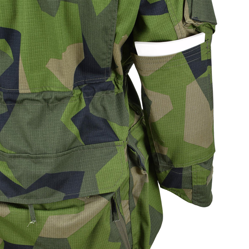 Tacgear Brand Military Style Ripstop Commando Smock Jacket Splinter Camo Fullzip