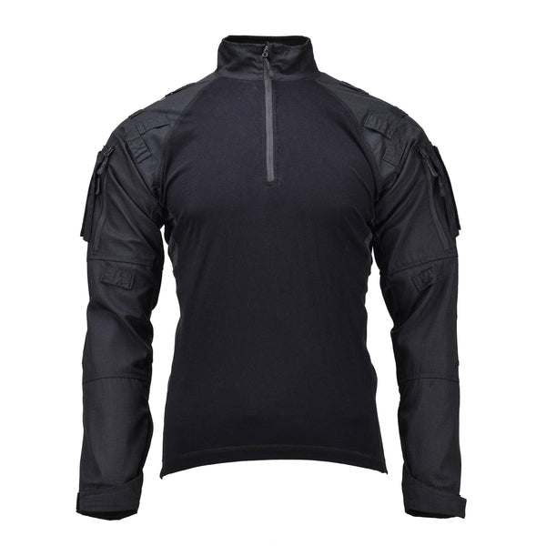 Mil-Tec Brand Military Style Black Tactical Field Troops Combat Shirt Type 2