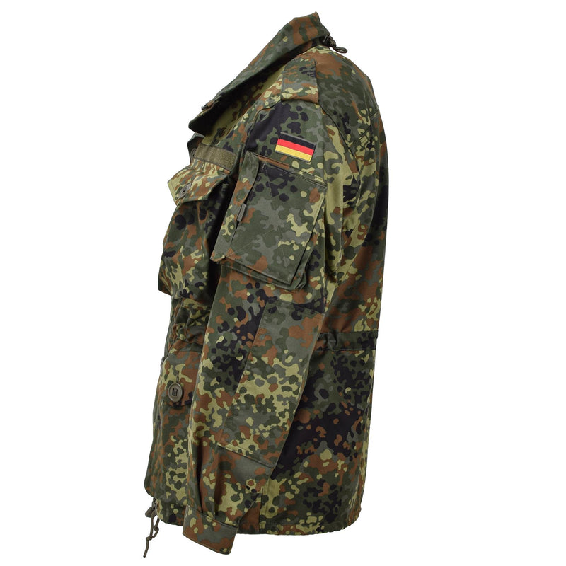 Leo Kohler Military Combat Tactical Jacket Lättvikt Field Flecktarn Camo