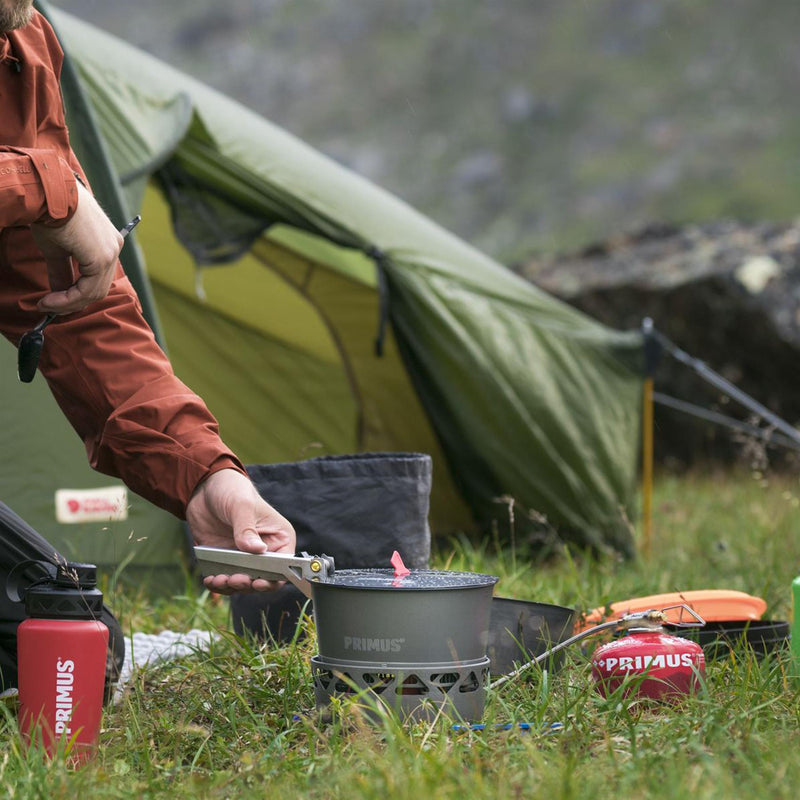 Primus PrimeTech Camping Set Set 1.3 liter Matlagning av kokande kruka utomhusbrännare