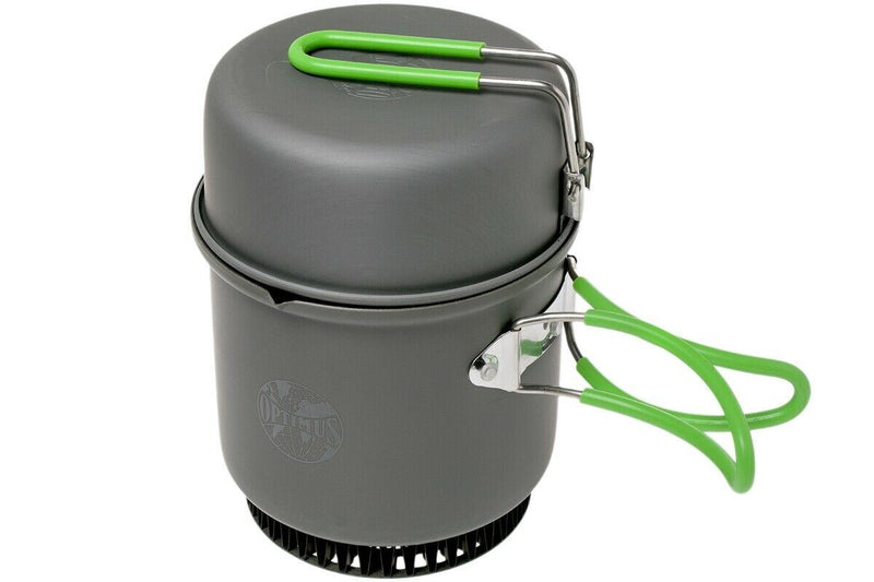 Optimus Electra Fe Cook System Gas Spis Camping Vandring Woods Burner Outdoor Pan