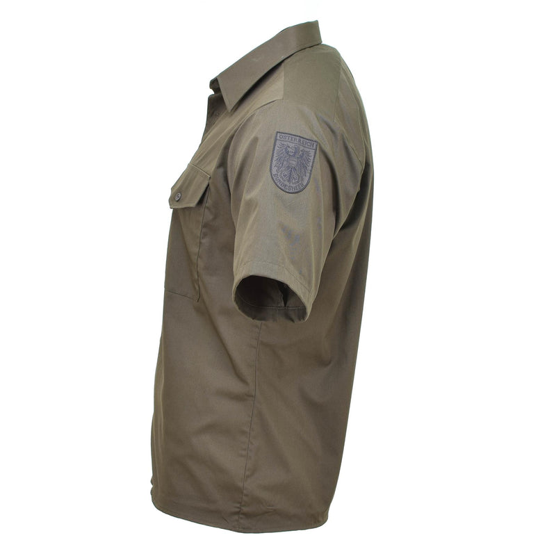 Original Österrikisk arméskjorta M65 Lätt strid Kort ärm Olive BDU NYTT