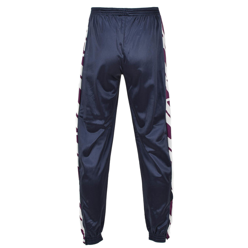 Original franska militärskola Sweatpants Sportbyxor randiga kör vandring