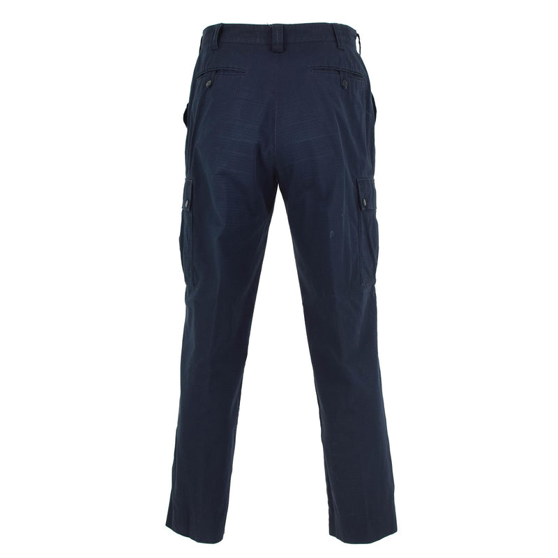 Original British Police Pants Blue RipStop Hållbara enhetliga byxor överskott