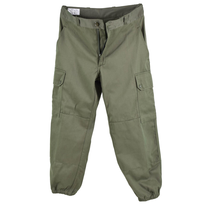 Original French Army Pants Field Troops Military Green BDU byxor överskott Nya
