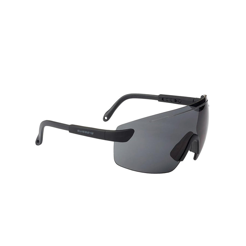 Swiss Eye Shooting Eye Protection Glass Wide Anti-Fog Black Lens UV400 Goggles