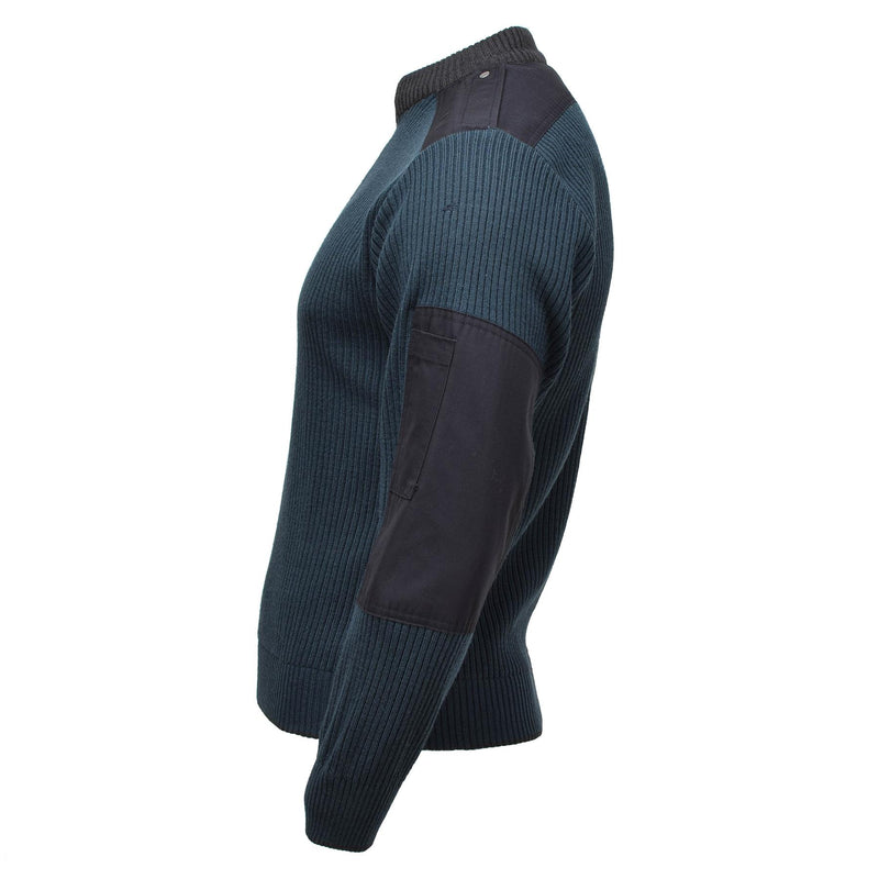 Original Dutch Military Sweater Winter Sport Pullover Cold Weather Jumper Blue