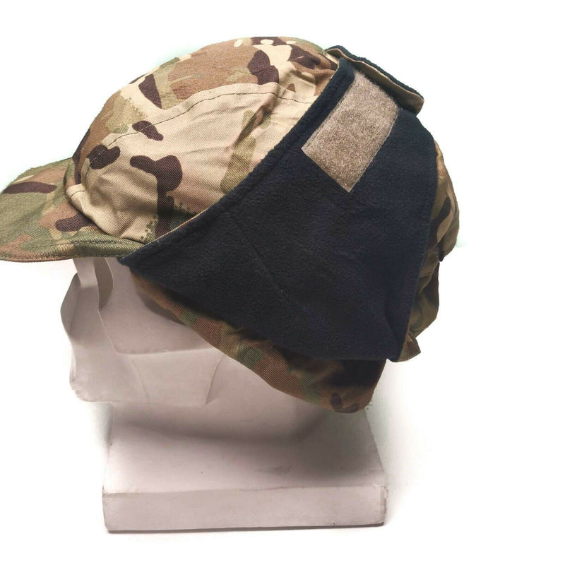 Äkta brittisk armé mtp camo vattentät gore tex cap fodrad kall väderhatt ny