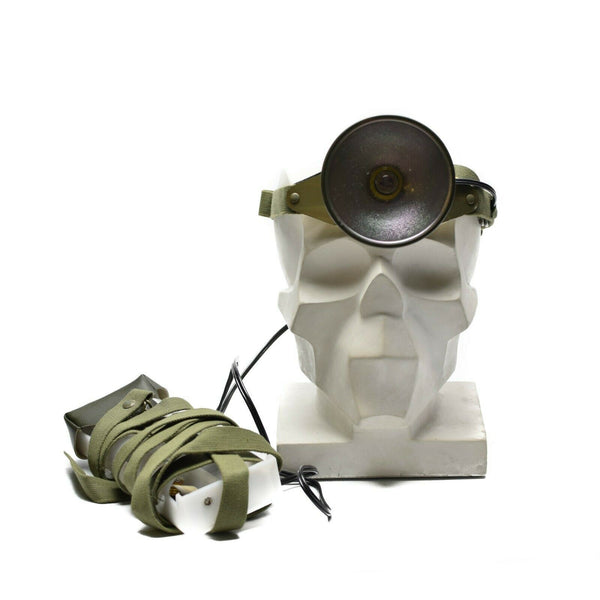 Vintage Swedish Military Army Head Lamp Head Torch ficklampa Ny