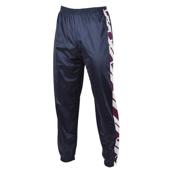 Original franska militärskola Sweatpants Sportbyxor randiga kör vandring