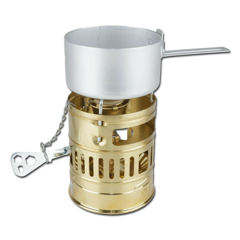 Optimus Svea Stove Classic White Gas Burner Light Benoline Solid mässing kan driva