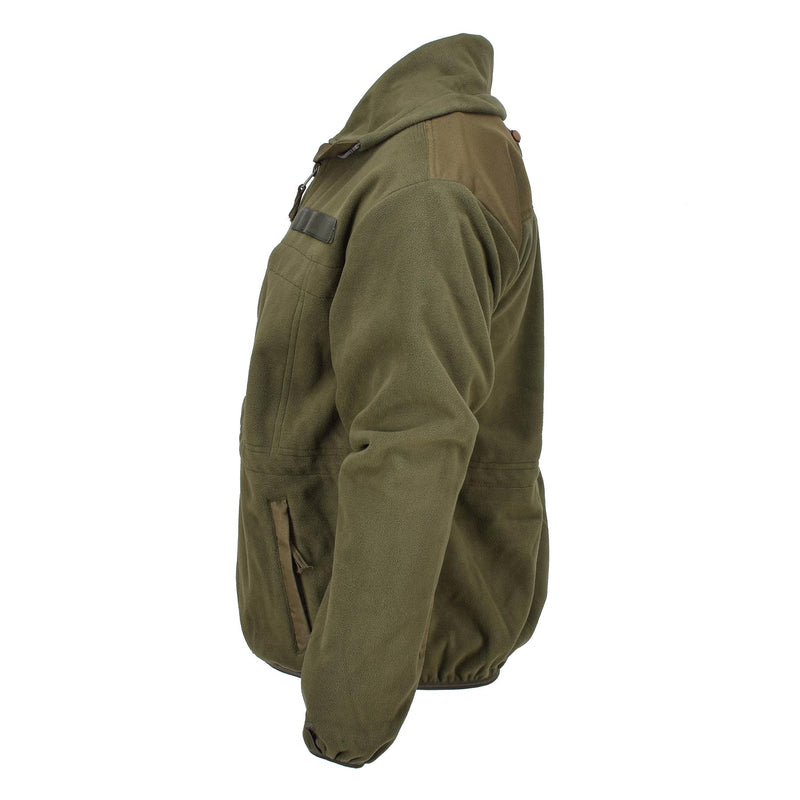 Blochl märke österrikisk militär stil fleece jacka hög hals full zip andas