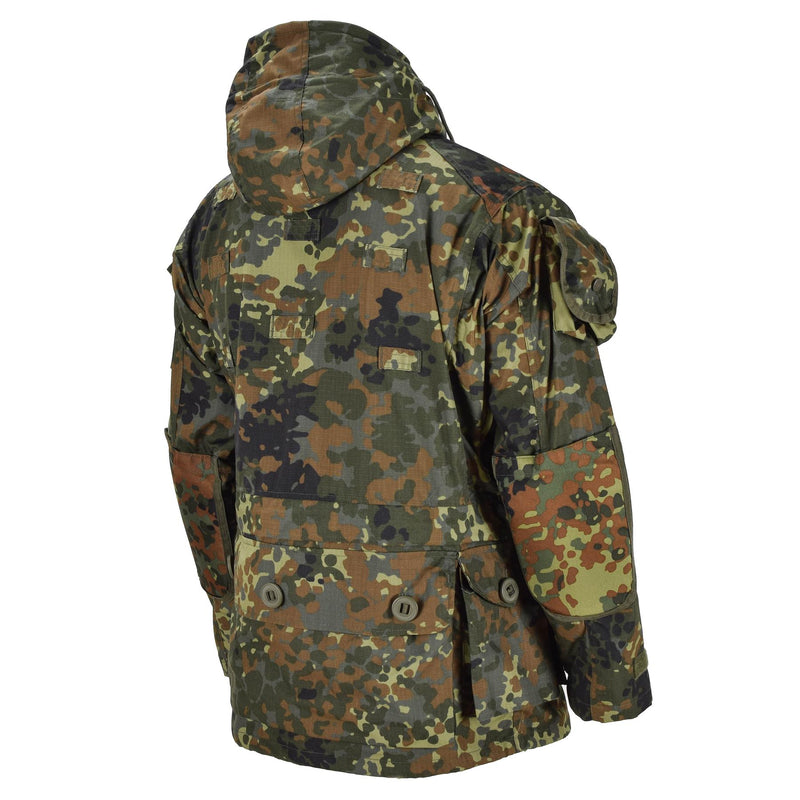 Mil-Tec Brand Jacket Ripstop Smock German Army Flecktarn Camo Parka herrkläder