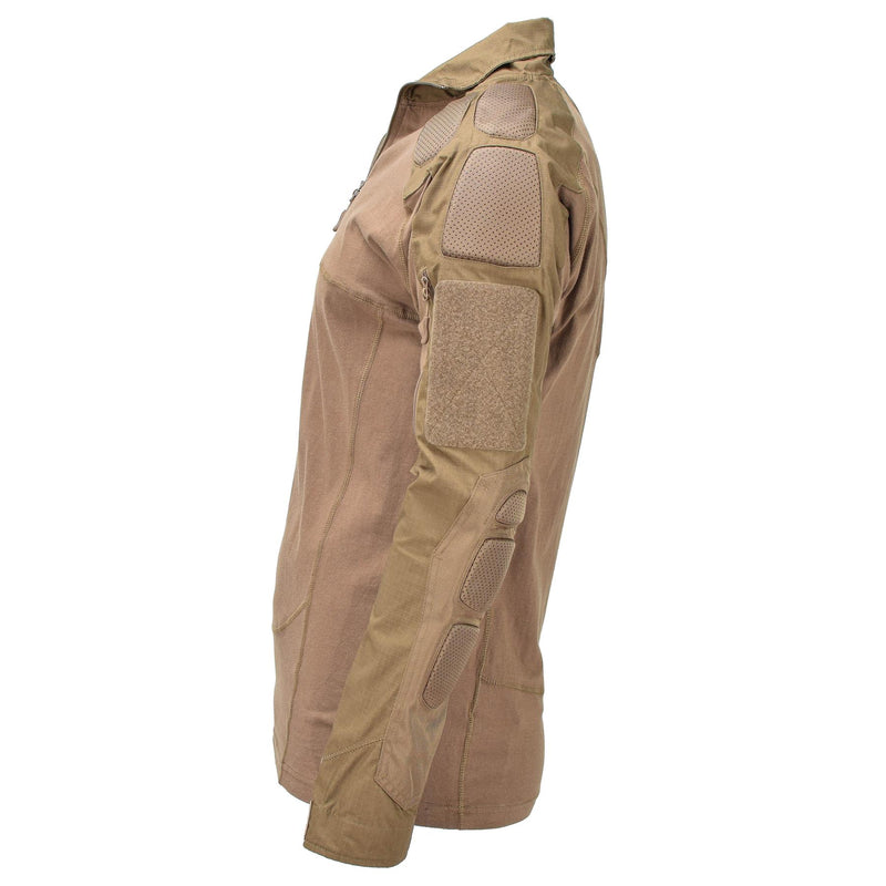 Mil-Tech Brand Military Style Troops Combat Shirts Dark Coyote Color BDU