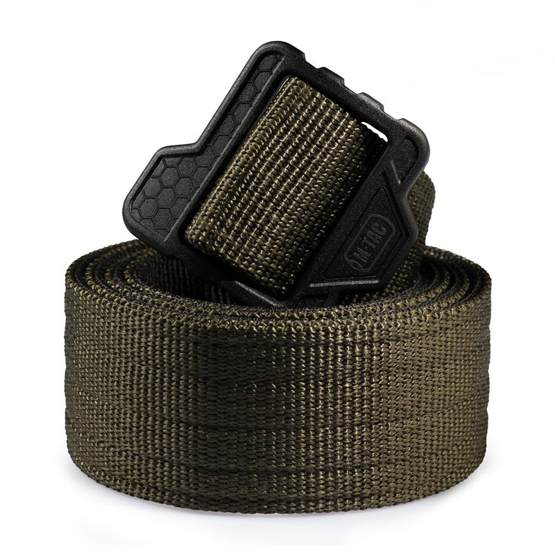 M-TAC Militärstil Taktisk stridsbälte Canvas Snabbutsläpp spänne oliv