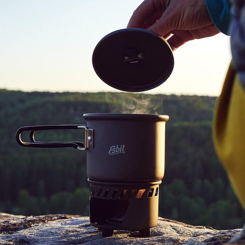 Esbit varumärke matlagning set fast bränsle spis camping överlevnad vatten mat uppvärmning